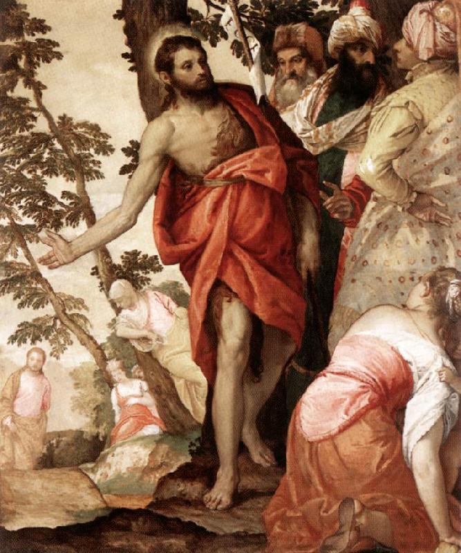 VERONESE (Paolo Caliari) St John the Baptist Preaching  wr Sweden oil painting art
